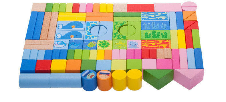 Building blocks educational toys.