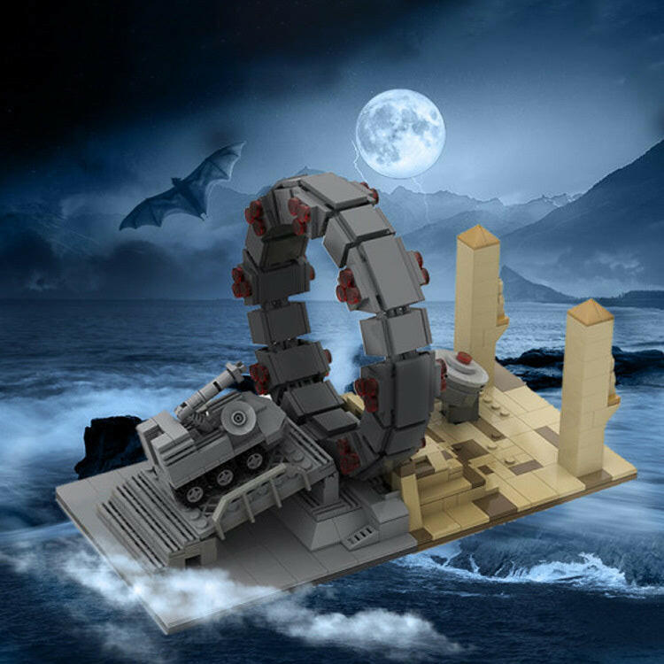 Moc-27131 Space War Stargate Command Model Star Interstellar Travel Toys Wars Set Toys Kids Gifts Building Blocks Toys.