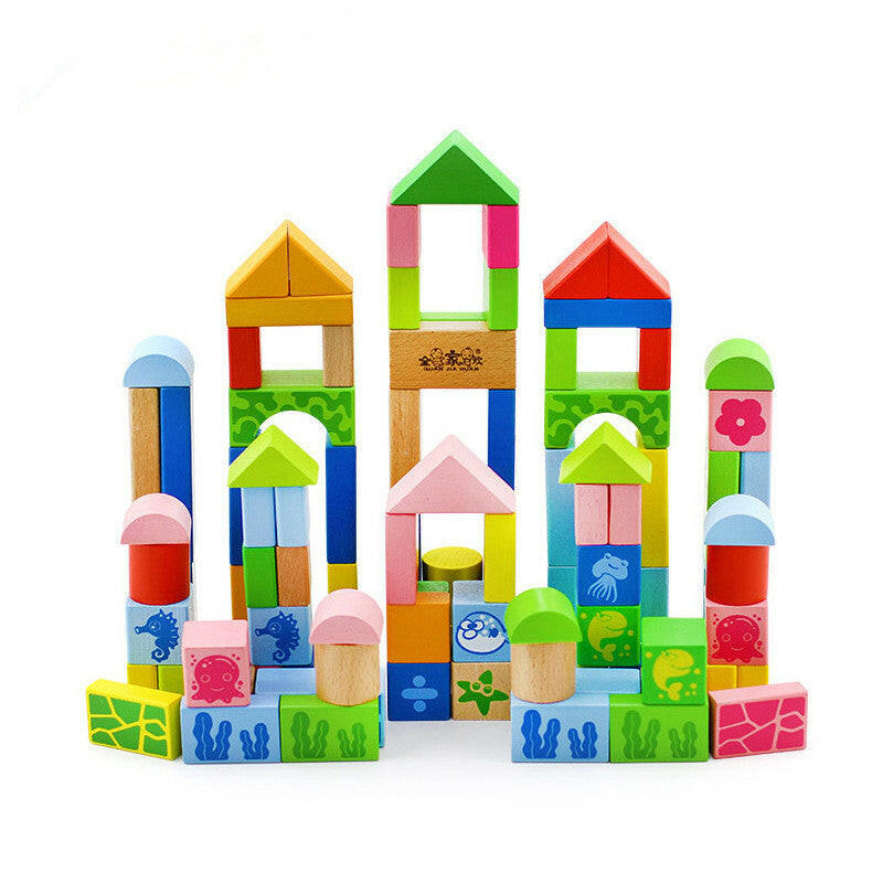 Building blocks educational toys.