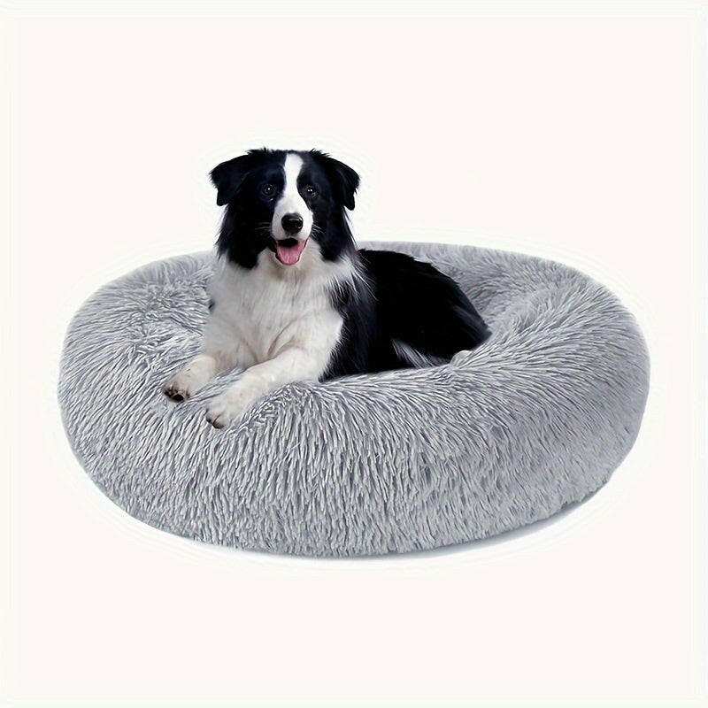 Non-Slip Dog Or Cat Beds Multiple Sizes, Calming Pet Beds For Indoor Cat Kennel Bed Pet Sofa, Round Cushion Cuddler Puppy Sofa, Machine Washable.