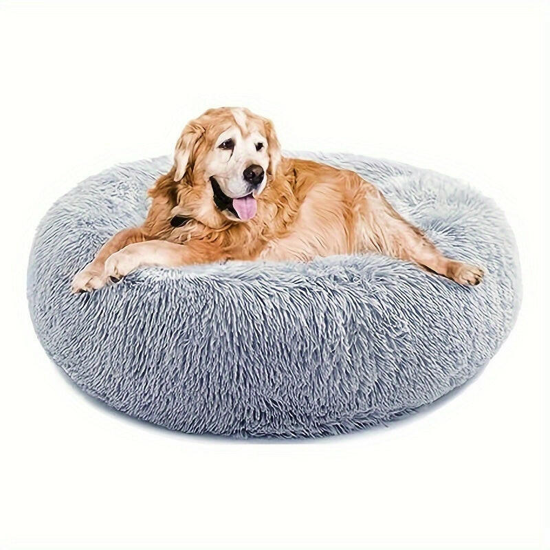 Non-Slip Dog Or Cat Beds Multiple Sizes, Calming Pet Beds For Indoor Cat Kennel Bed Pet Sofa, Round Cushion Cuddler Puppy Sofa, Machine Washable.