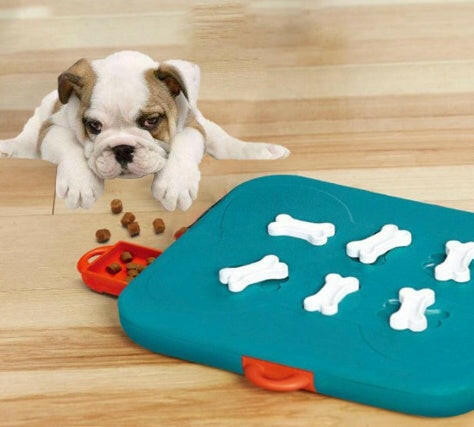 Pet toys casino treasure hunt puzzle food spill toy.