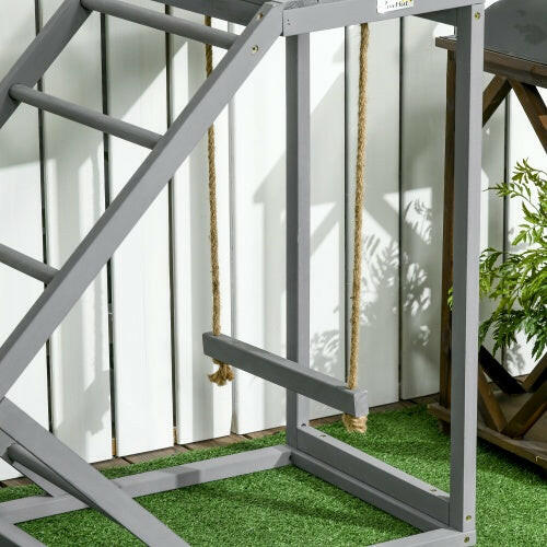 Swing Set With Chicken Perch And Hen Ladder, Chicken Coop Toys.