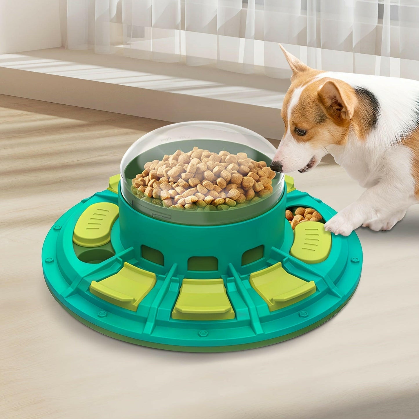 Interactive Dog Puzzle Toy For IQ Improvement And Slow Feeding Suitable For All Sizes Pets Nutritious Diet-Friendly Non-Electric Plastic Pets Game Pet Products.