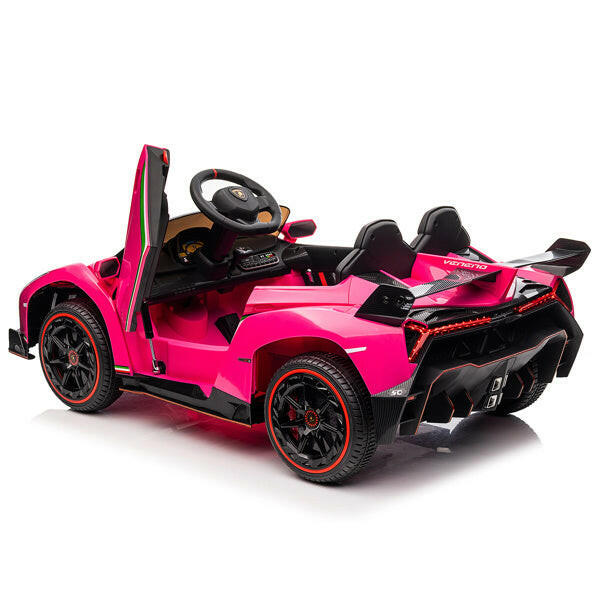 LEADZM Dual Drive 12.00V 4.5AH Roadster With 2.4G Remote Control Rose Veneno.