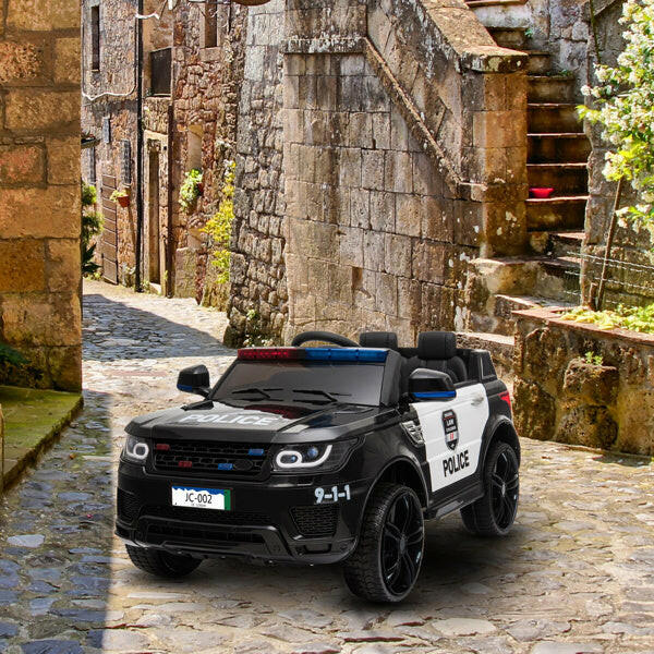 JC002 Police Car Dual Drive 30Wx2 Battery 12V 7AHx1 With Remote Control With Microphone.