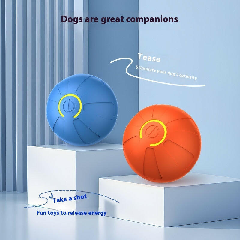 Pets Electric Jumping Ball Automatic Dog-teasing Luminous Pet Products Pets Dogs Training Products Ball Toys For Dogs Resistance.