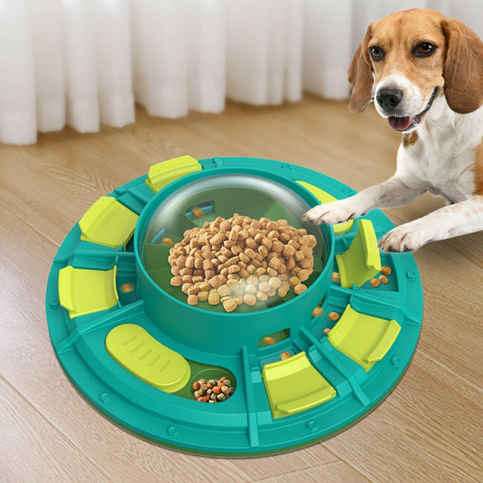 Interactive Dog Puzzle Toy For IQ Improvement And Slow Feeding Suitable For All Sizes Pets Nutritious Diet-Friendly Non-Electric Plastic Pets Game Pet Products.