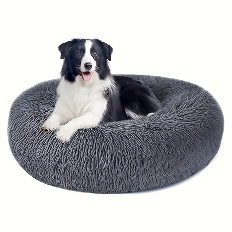 Non-Slip Dog Or Cat Beds Multiple Sizes, Calming Pet Beds For Indoor Cat Kennel Bed Pet Sofa, Round Cushion Cuddler Puppy Sofa, Machine Washable.