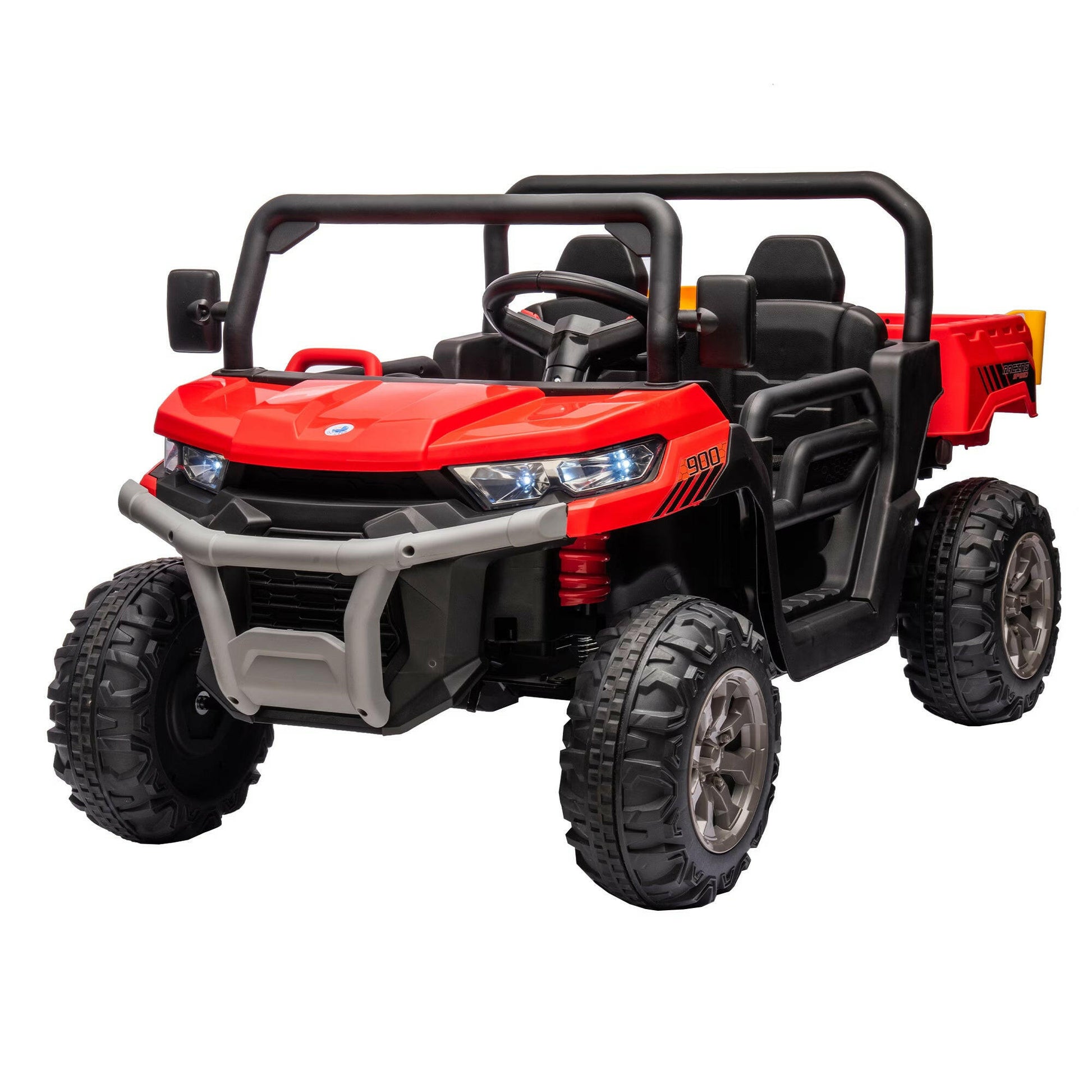 24V Ride On Truck 2 Seater Ride On UTV With 2x200W Motor Ride On Dump Truck With Dump Bed Shovel Ride On Car With Remote Control Electric Vehicle With Non Slip Tyre For Boys Girls.