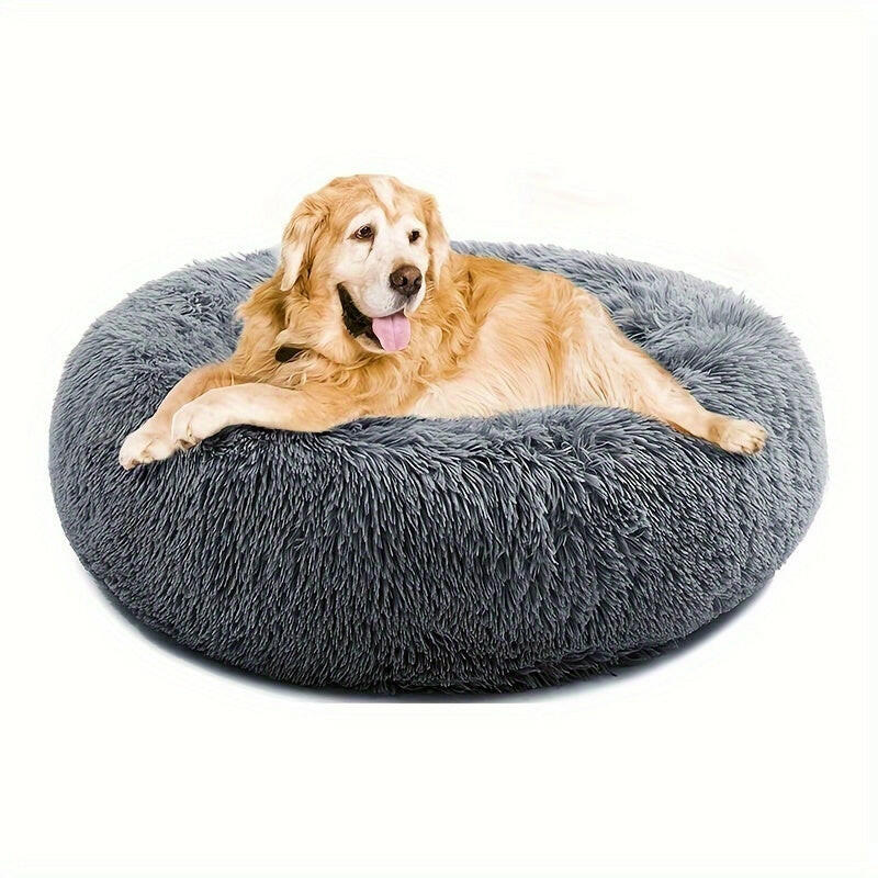 Non-Slip Dog Or Cat Beds Multiple Sizes, Calming Pet Beds For Indoor Cat Kennel Bed Pet Sofa, Round Cushion Cuddler Puppy Sofa, Machine Washable.