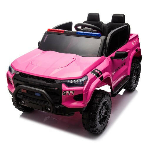 24V Two-seater Electric Pickup Truck For Kids, Kids Toys With Parent Remote Control, 4WD 800W Motor, Two Seat Belts,Suitable For Children Over 3 Years Old..