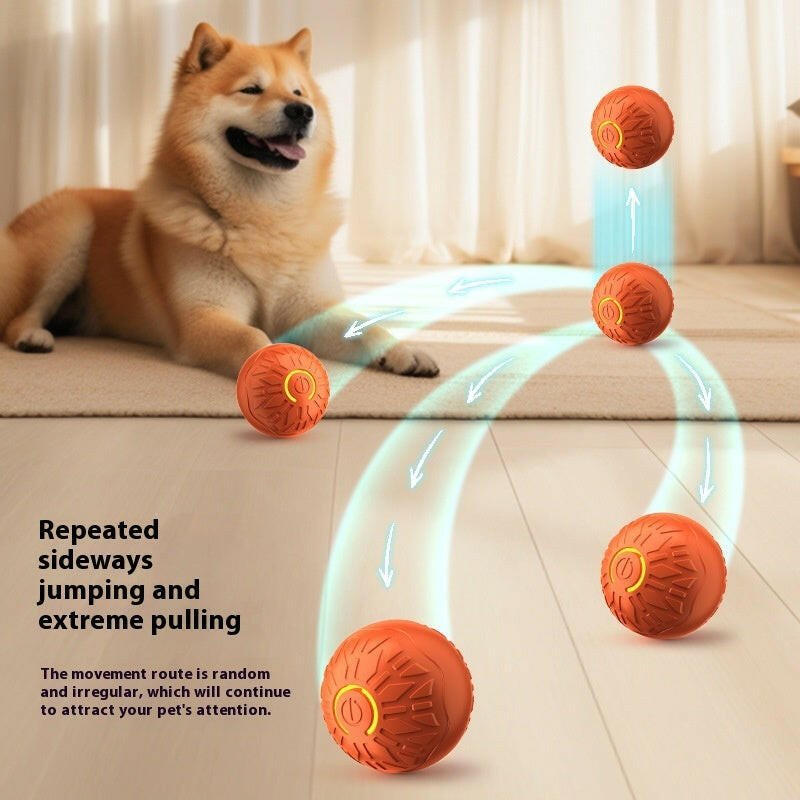 Pets Electric Jumping Ball Automatic Dog-teasing Luminous Pet Products Pets Dogs Training Products Ball Toys For Dogs Resistance.