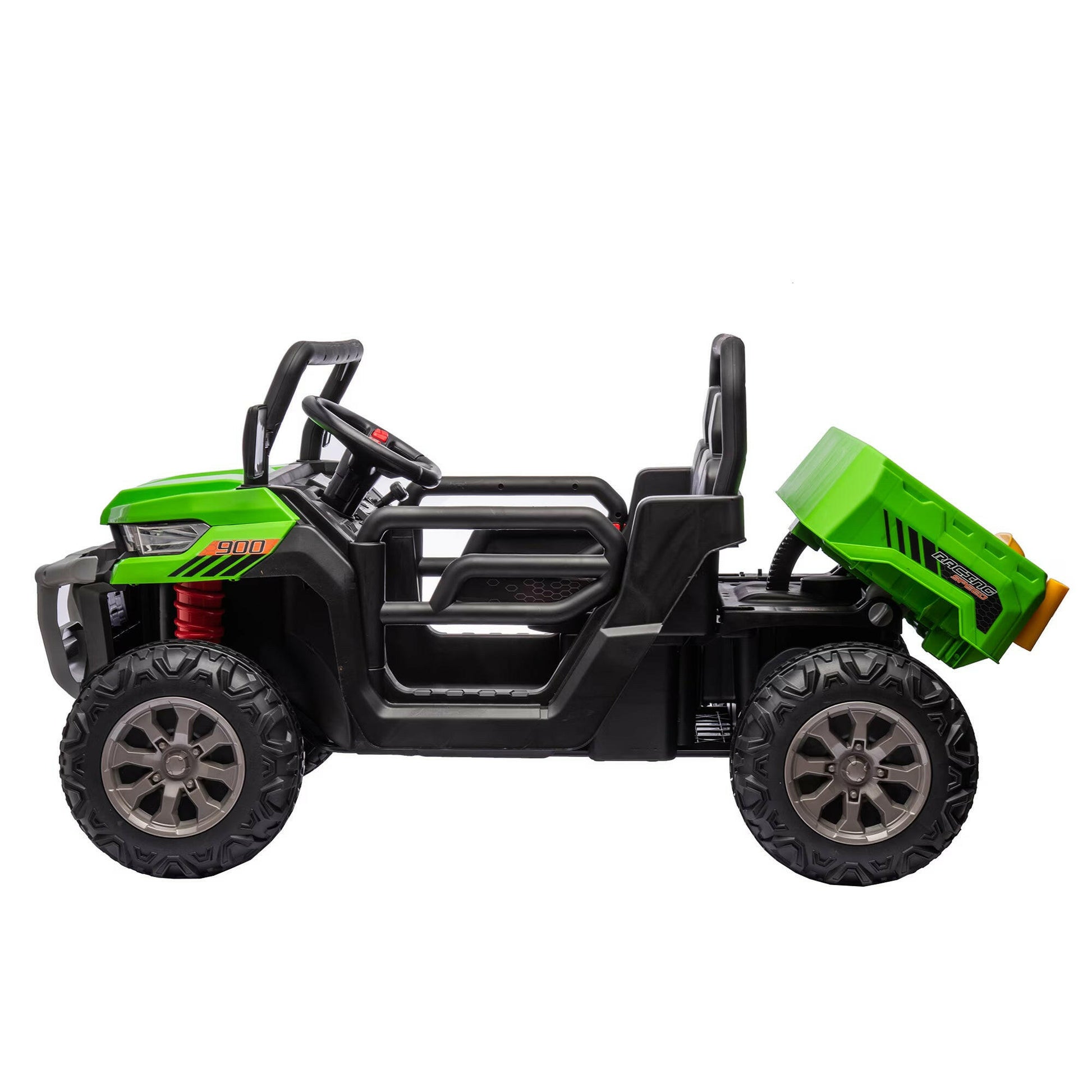 24V Ride On Truck 2 Seater Ride On UTV With 2x200W Motor Ride On Dump Truck With Dump Bed Shovel Ride On Car With Remote Control Electric Vehicle With Non Slip Tyre For Boys Girls.