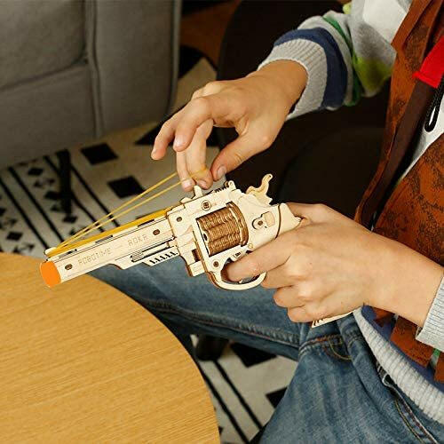 Robotime Gun Blocks Model Buliding Kit Toys Gift For Children Kids Boys Birthday Gift.