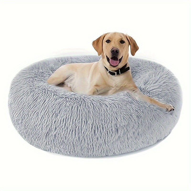 Non-Slip Dog Or Cat Beds Multiple Sizes, Calming Pet Beds For Indoor Cat Kennel Bed Pet Sofa, Round Cushion Cuddler Puppy Sofa, Machine Washable.