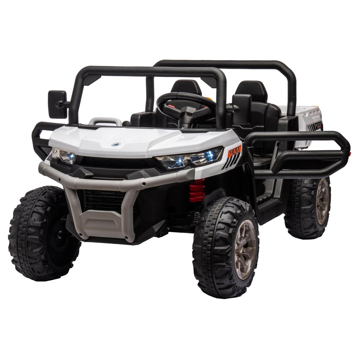 24V Ride On Truck 2 Seater Ride On UTV With 2x200W Motor Ride On Dump Truck With Dump Bed Shovel Ride On Car With Remote Control Electric Vehicle With Non Slip Tyre For Boys Girls.