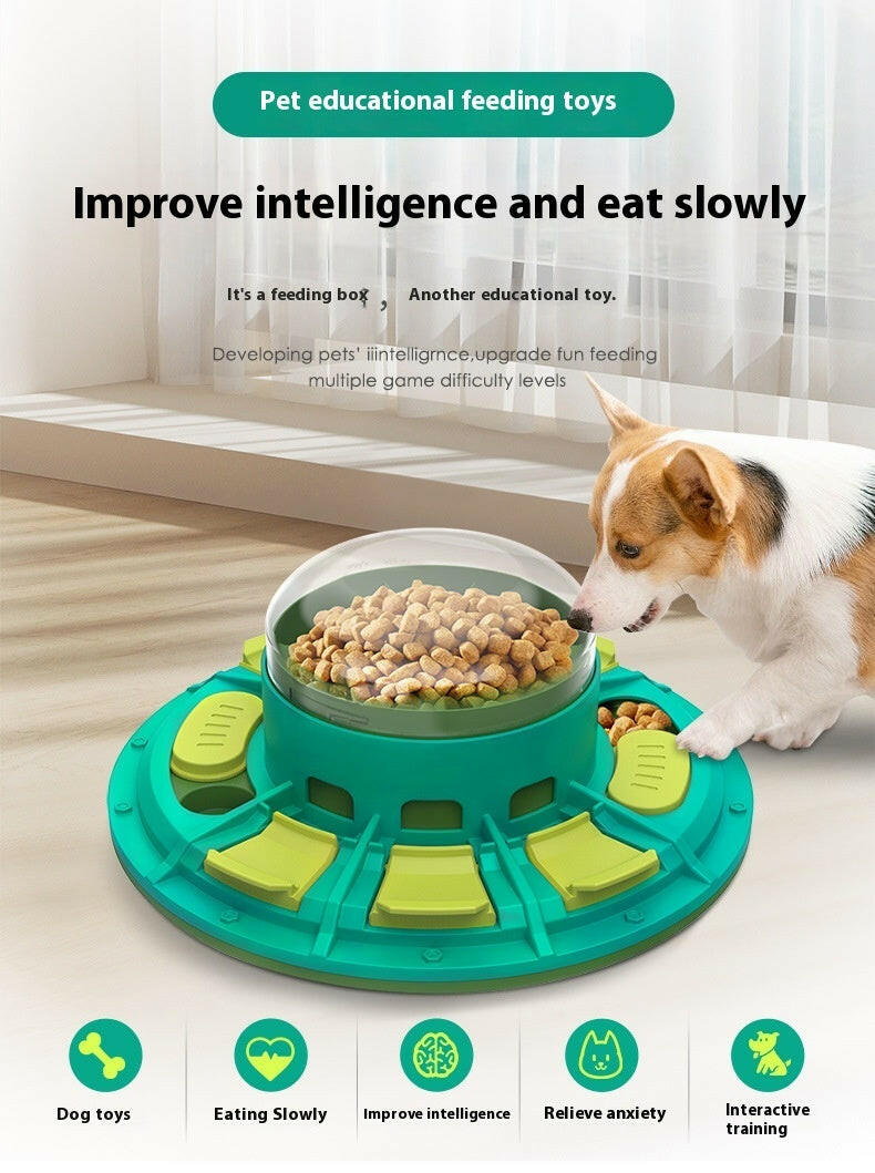 Interactive Dog Puzzle Toy For IQ Improvement And Slow Feeding Suitable For All Sizes Pets Nutritious Diet-Friendly Non-Electric Plastic Pets Game Pet Products.