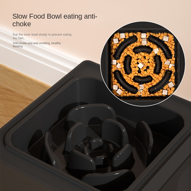 Dog Double Bowls Stainless Stand Adjustable Height - Image 2