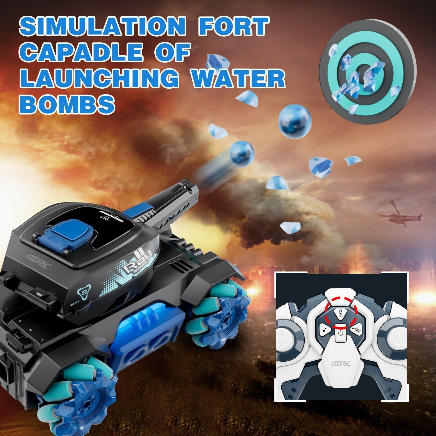 4WD RC Tank Remote Control Car Toy - Image 6