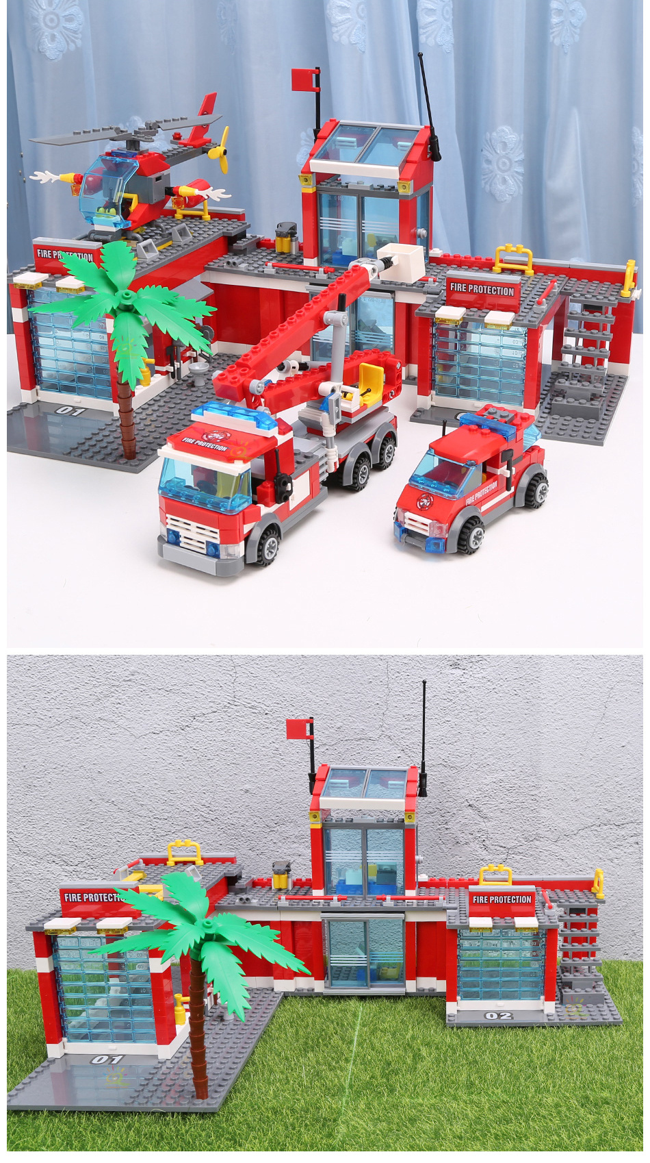 City Fire Station Building Blocks Model - Image 6