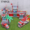 City Fire Station Building Blocks Model