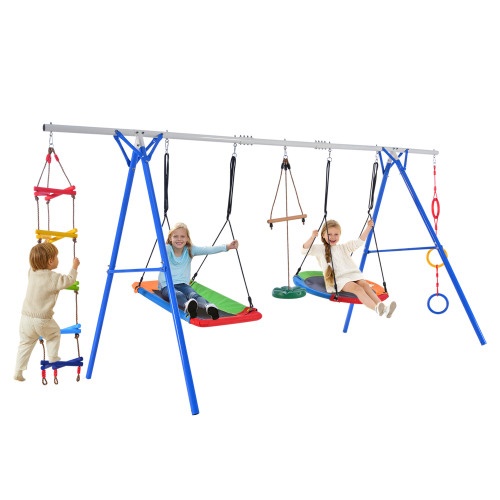 5-in-1 Outdoor Toddler Swing Set