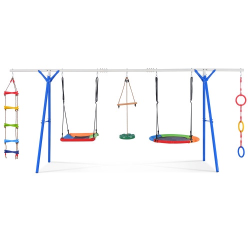 5-in-1 Outdoor Toddler Swing Set - Image 5