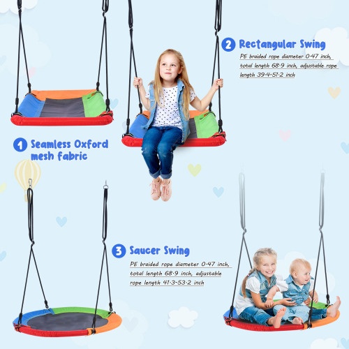 5-in-1 Outdoor Toddler Swing Set - Image 4