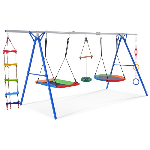 5-in-1 Outdoor Toddler Swing Set - Image 8