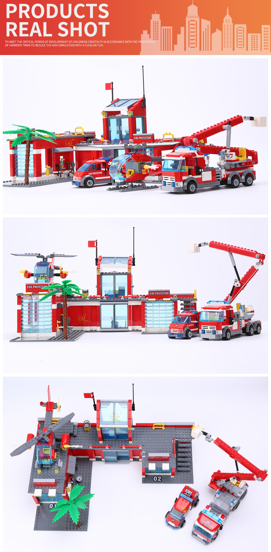 City Fire Station Building Blocks Model - Image 9