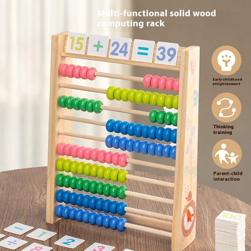 Wooden Ten Speed Multifunctional Arithmetic Educational Toy