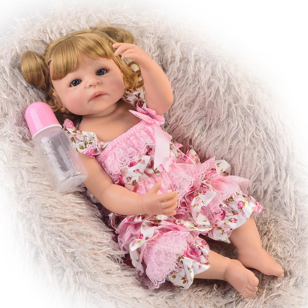 Reborn baby full silicone doll - Image 4