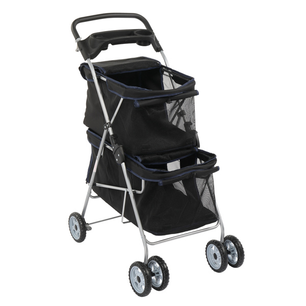 4-wheeled Double-decker Style, Pet Strollers - Image 8