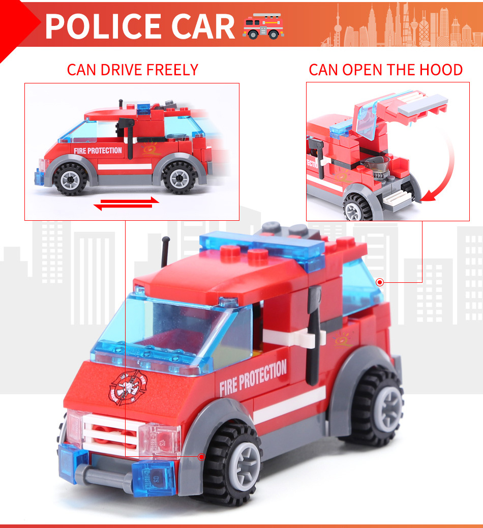 City Fire Station Building Blocks Model - Image 7