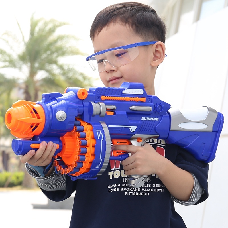 Electric Continuous Hair Space Soft Bullet Gun Toy - Image 4