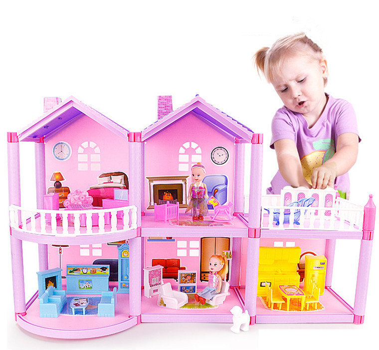 Doll House Villa DIY Assembled House