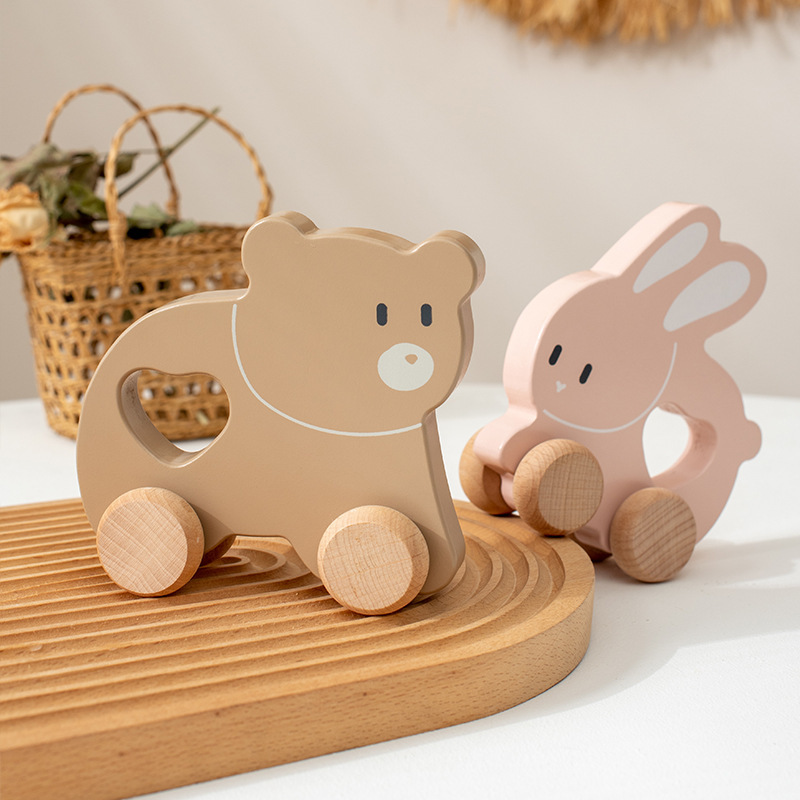 Children's Log Inertia Trolley Educational Toys - Image 9