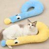 Cat Sleeping Moon Pillow