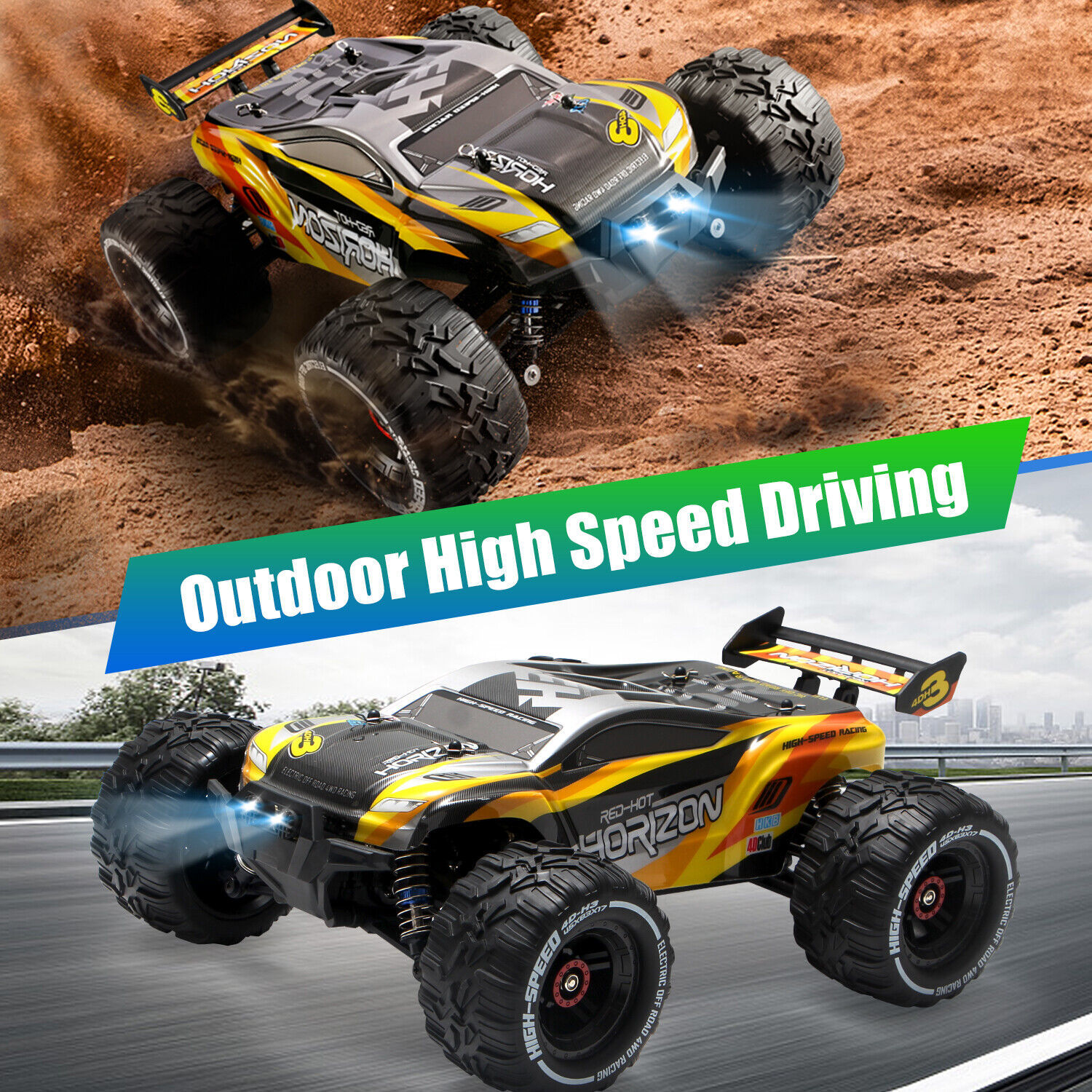 RC Car RC Auto Brushed Monster Truck Remote Control - Image 9