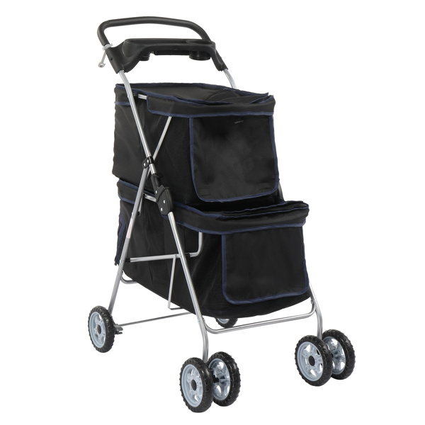 4-wheeled Double-decker Style, Pet Strollers - Image 5