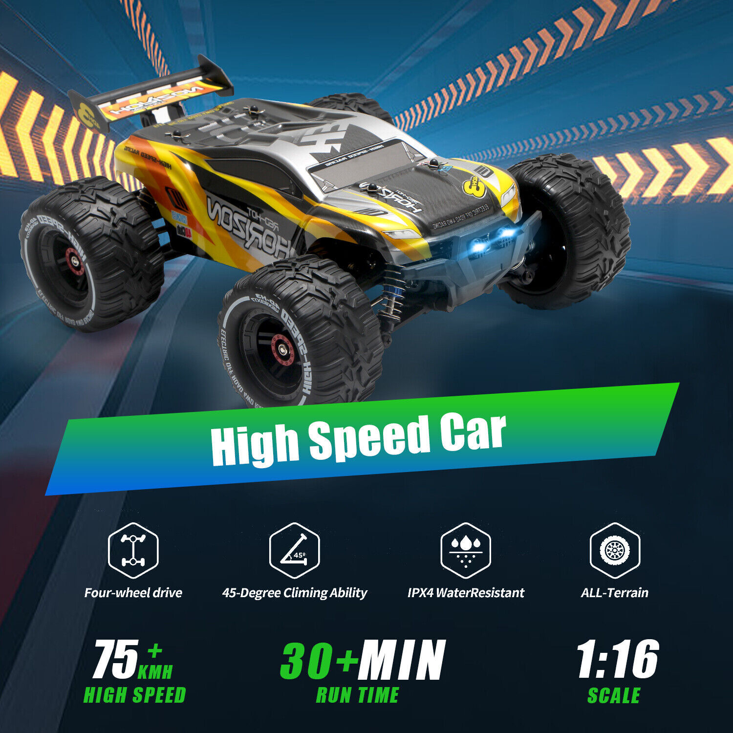 RC Car RC Auto Brushed Monster Truck Remote Control - Image 4