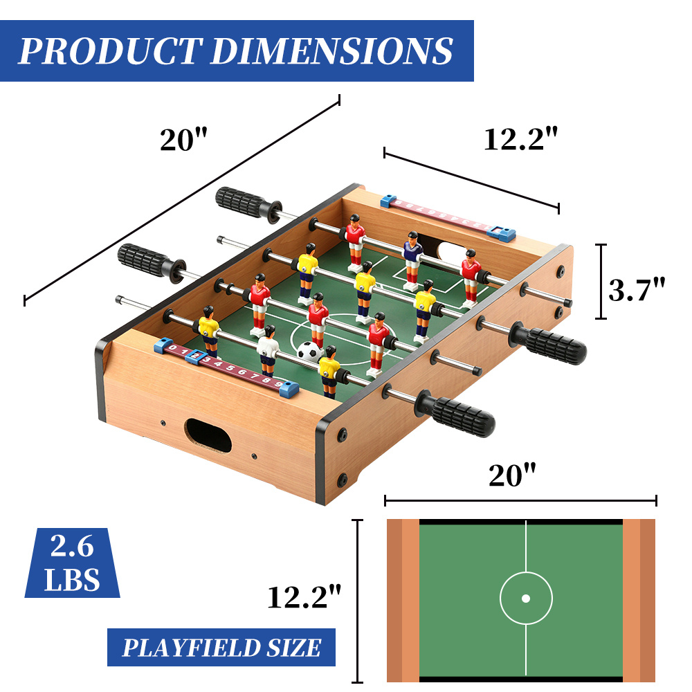 20 Inches Mini Tabletop Foosball Table For Kids - Image 3