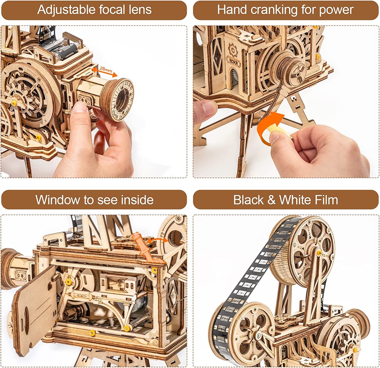 Wooden Puzzles Vitascope Mechanical Building Kits - Image 7