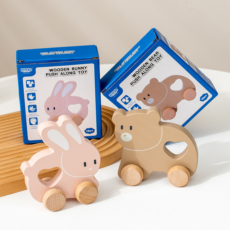 Children's Log Inertia Trolley Educational Toys - Image 3