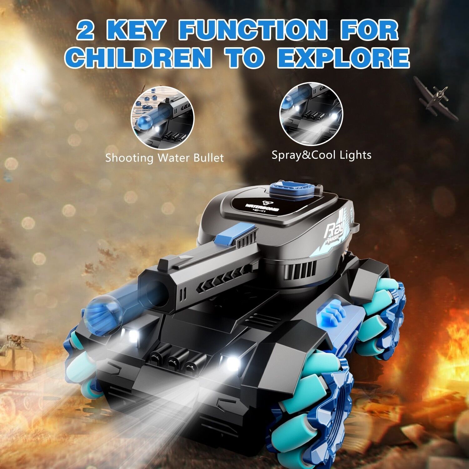 4WD RC Tank Remote Control Car Toy - Image 9