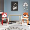 Kids Table and 2 Chairs Set, 3Pc Toddler Wooden Activity Play Set