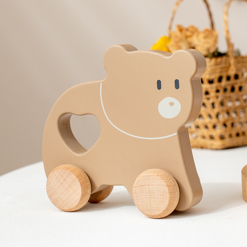 Children's Log Inertia Trolley Educational Toys - Image 2