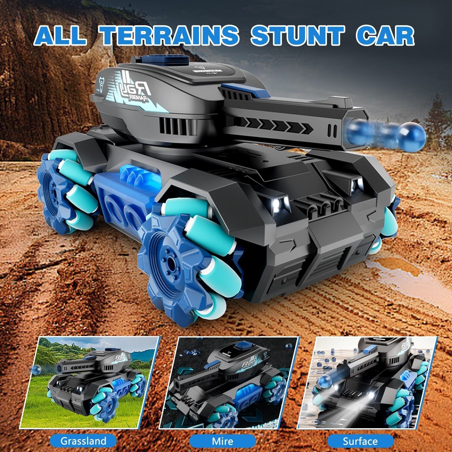 4WD RC Tank Remote Control Car Toy - Image 3