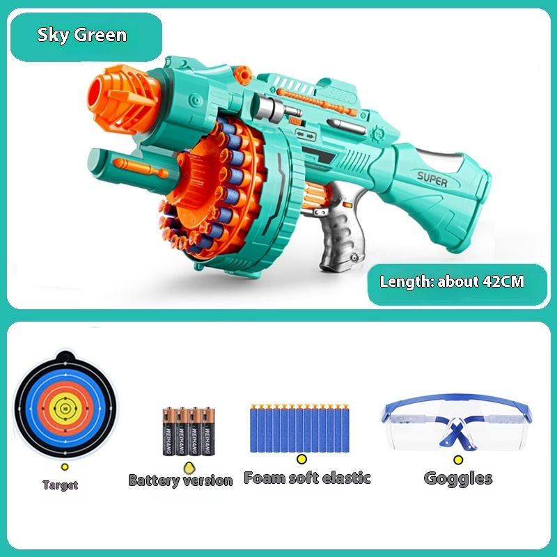 Electric Continuous Hair Space Soft Bullet Gun Toy - Image 5